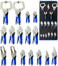 JEU DE 16 PINCES ETAU CARROSSIER BGS - RONDES - SOUDURE - BECS FINS