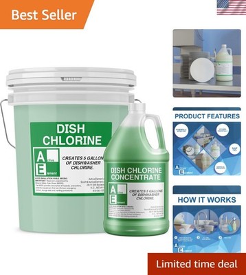 Dish Chlorine Concentrate - Food Contact Surfaces- Commercial Dishwasher - No...