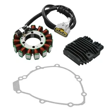 Magneto Stator Coil & Voltage Regulator Rectifier Fit For Yamaha YZF R1 2009-14
