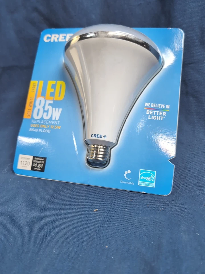 CREE 85-Watt Equivalent BR40 Soft White Dimmable LED Floodlights - 1120 Lumens - Image 2 of 4