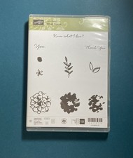 Stampin' Up WHAT I LOVE Stamp Set. Know What I Love You. Thank You. Flowers