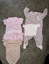 Adidas Nike Carter's Rabbit Dear Girls 6M 4pc Dress Set Bodysuit Coverall Shirt