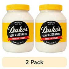 (2 pack) Duke's® Real Mayonnaise, 30 oz Jar, Smooth & Creamy Mayo