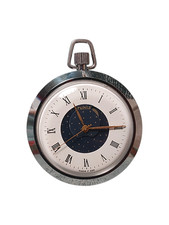 Ruhla Taschenuhr mit Mondphase | DDR Vintage | Handaufzug | MADE IN GDR