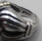 LAGOS CAVIAR 18K GOLD & STERLING ONYX RING  SIZE 6.25 — photo 5