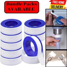 20x PTFE Teflon Threaded Sealing Tape Adhesive Plumbers Water Tight 10m x 12mm