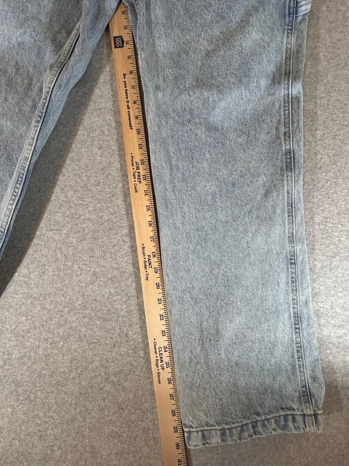 Jeans Abercrombie Fitch Para Hombres 30x30 Carpintero Lavado Ligero Sueltos Ropa de Trabajo Patinador Foto 3 de 4