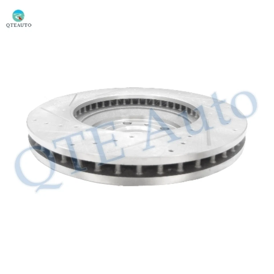 Rotores de freno de disco ranurados perforados delanteros de 303 mm para Chevrolet Impala 2006-2013 Foto 3 de 4