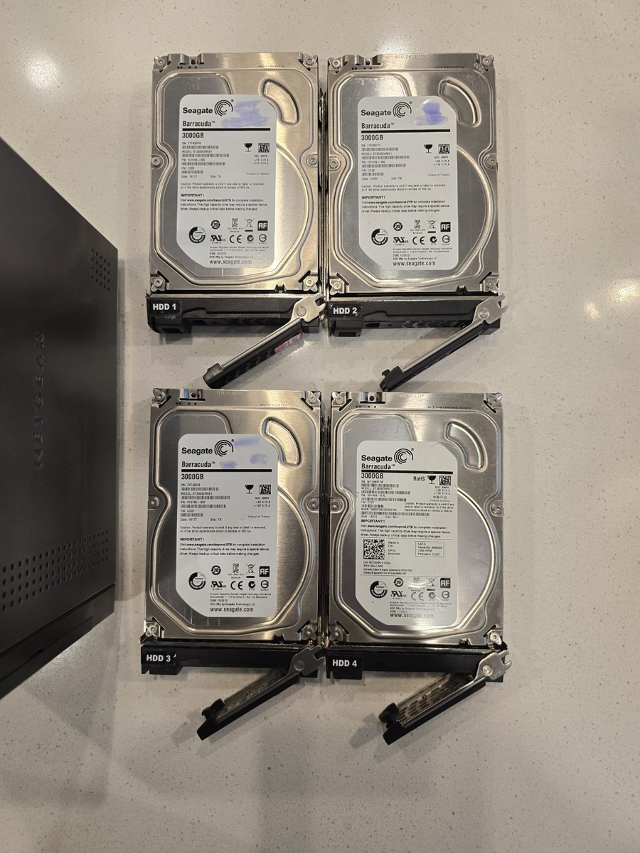 NETGEAR ReadyNAS NV+ V2 RND4000-200NAS 4 Bay NAS With 12TB,4x 3TB