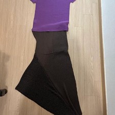 Issey Miyake Set with Round Top and Skirt Official