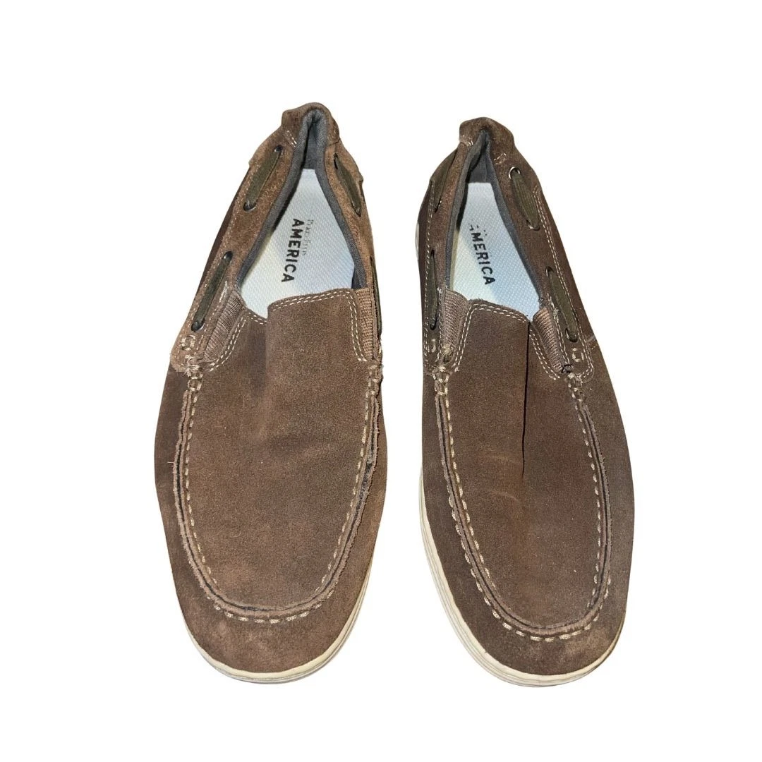 Perry‎ Ellis America Sahara Mens Chukka Shoes 11.5 Casual Brown Suede Lug Sole Perry Ellis Moccasin Casual Shoes for Men for sale | eBay main image 3