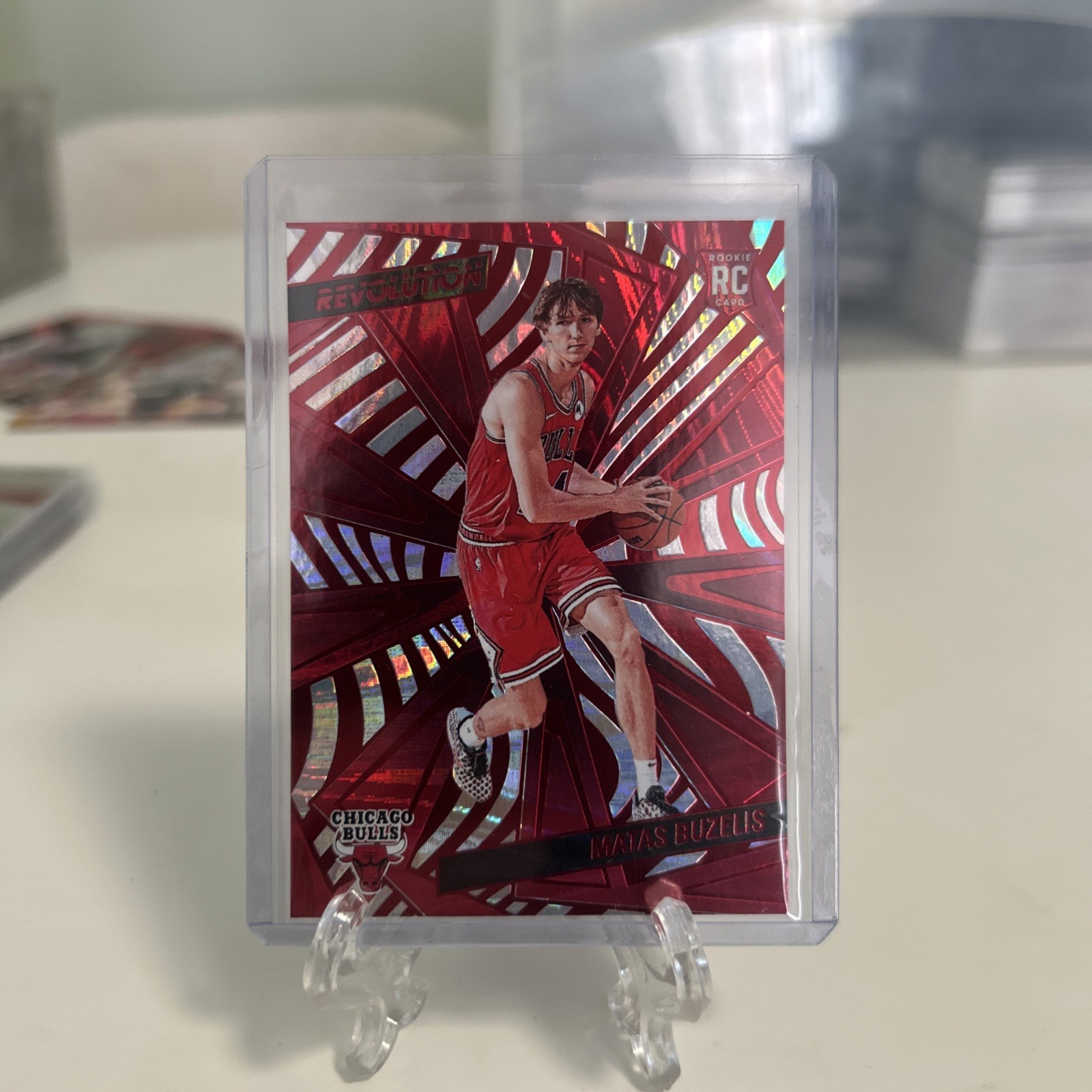 2024-25 Panini Revolution - Rookies Matas Buzelis #129 Red Swirl (RC)