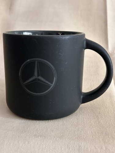 Mercedes-Benz Black Coffee Mug Cup with Mercedes-Benz Logo