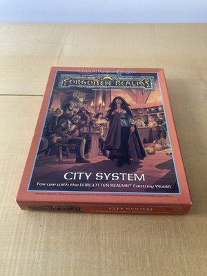 AD&D FORGET REALMS CITY SYSTEM TSR - 1988 - KOMPLETT & UNBESPIELT & SEHR GUTER ZUSTAND*
