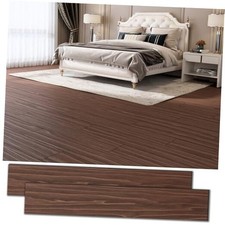 54 Sq.Ft. Peel and Stick Vinyl Floor Tiles" x 6" Wood 36x6 Inch 36 Dark Brown