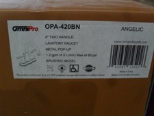 Omnipro OPA-420BN Angelic 4"CC lav faucet w/popup Brushed nickel S1