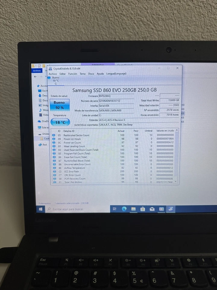 Portátil Lenovo ThinkPad L470 Intel i5-6300U 2.6GHz 8GB 250GB Webcam 14" HDMI 29 - Imagen 2 de 4