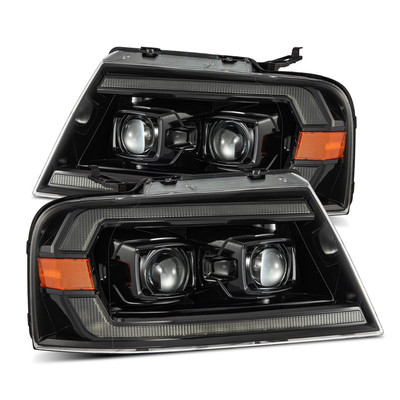 For 2009-2014 Ford F150 Black Projector Headlights LED DRL Strip Signal Lamps E - Foto 2