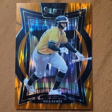 Panini 2025 Select Nick Kurtz RC Prizm Concourse #63 Oakland Athletics MLB