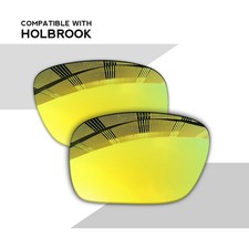 Wholesale POLARIZED Replacement Lenses For-Oakley Holbrook OO9102 Golden Yellow