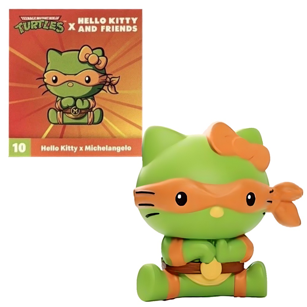 1-Set (12PCS) 2025 Teenage Mutant Ninja Turtles Hello Kitty