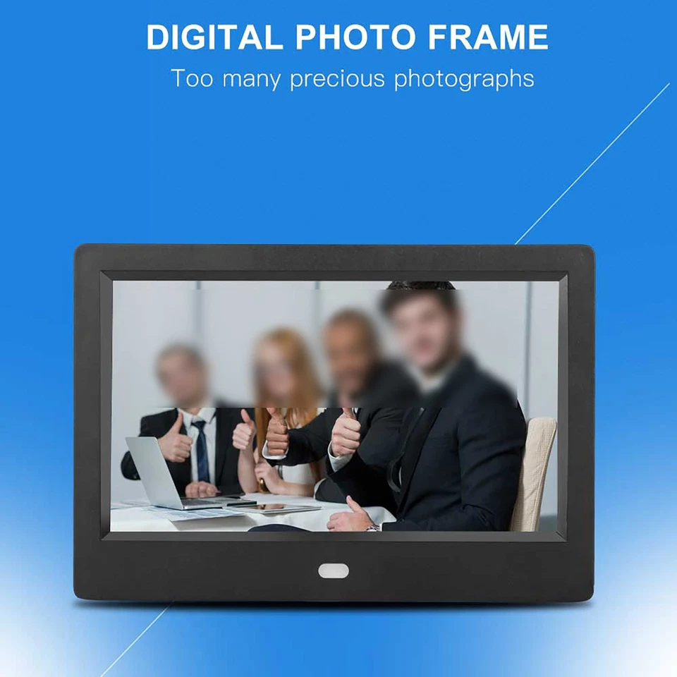 7in Digital Photo Picture Frame Alarm Clock MP3/4 Movie Player W/Remote Cont Fit - Image 2 of 4