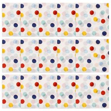 20 Sheets Colorful Dots Printing Napkins Decor Birthday Paper Decorative