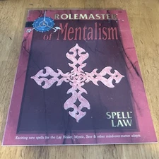 Role Master of Mentalism Spell Law 1999 Iron Crown Enterprises 3nd Edition ICE