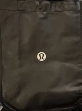 Lululemon Small Black And White Logo Reusable Shopping Bag New