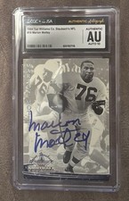 1994 Marion Motley Signed Ted Williams Co Staubach’s NFL CGC JSA Auto 10 #16
