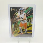 2025 Panini Select- Bo Nix #211 Club Level Green & Yellow Shock Prizm