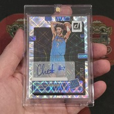 Chet Holmgren​ RC 2022 Donruss ​Rated Rookie​ Signatures Holo Laser​ 75/75