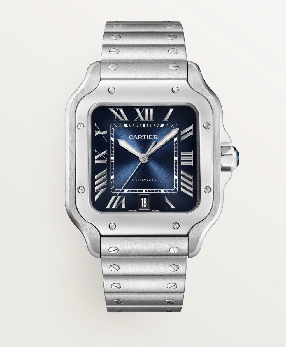 Cartier Santos De Cartier Large 40mm Stainless Steel Blue Dial WSSA0030