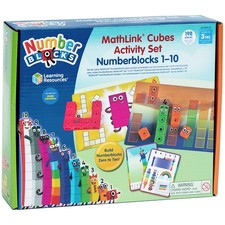 Image of Learning Resources Mathlink Cubes Numberblocks 1-10 Activity Set Educational Toy
