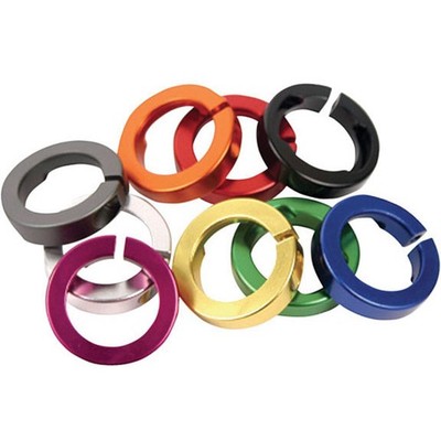 ODI Lock-Jaw MTB/BMX Handlebar Grip Clamps - Aluminum, Orange, Secure 22.2mm