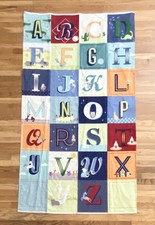 Pottery Barn Kids ABC Alphabet Canvas Wall Mural Bedroom Nursery Baby Children