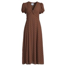 NWT Reformation x Devon Lee Carlson Michelle Polka Dot Midi Dress Kiss Dot