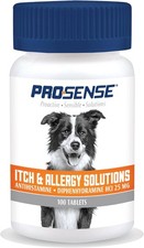 Pro-Sense Itch And Allergy Solutions, For Dogs, 100 Count Pack of 1 