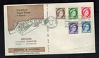 Canada #337p-341p, 1962 QE II Wildings, first tagged set Sefacan FDC