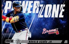 2022 Stadium Club Ronald Acuña Jr. Power Zone #PZ-1 Atlanta Braves BASEBALL