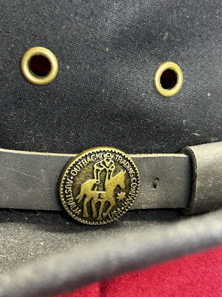 Sombrero Kodiak Outback Trading Company Oilskin 1480 negro talla pequeña Foto 2 de 4