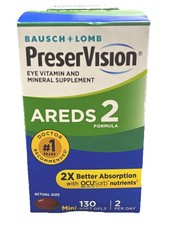 Bausch  Lomb PreserVision AREDS 2 Formula 130 softgels - NEW - EXP 2027