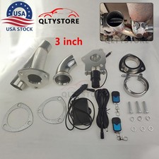 3 Electric Exhaust Control E-shut Off Valve System Y Pipe W Switch Remote Kit 3 Electric Exhaust Control E-shut Off Valve System Y Pipe W Switch Remote Kit