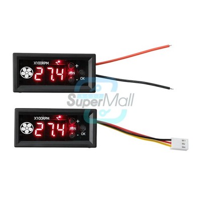 DC 12V 3A 4-wire PWM Fan Temperature Control Speed Controller Digital Display