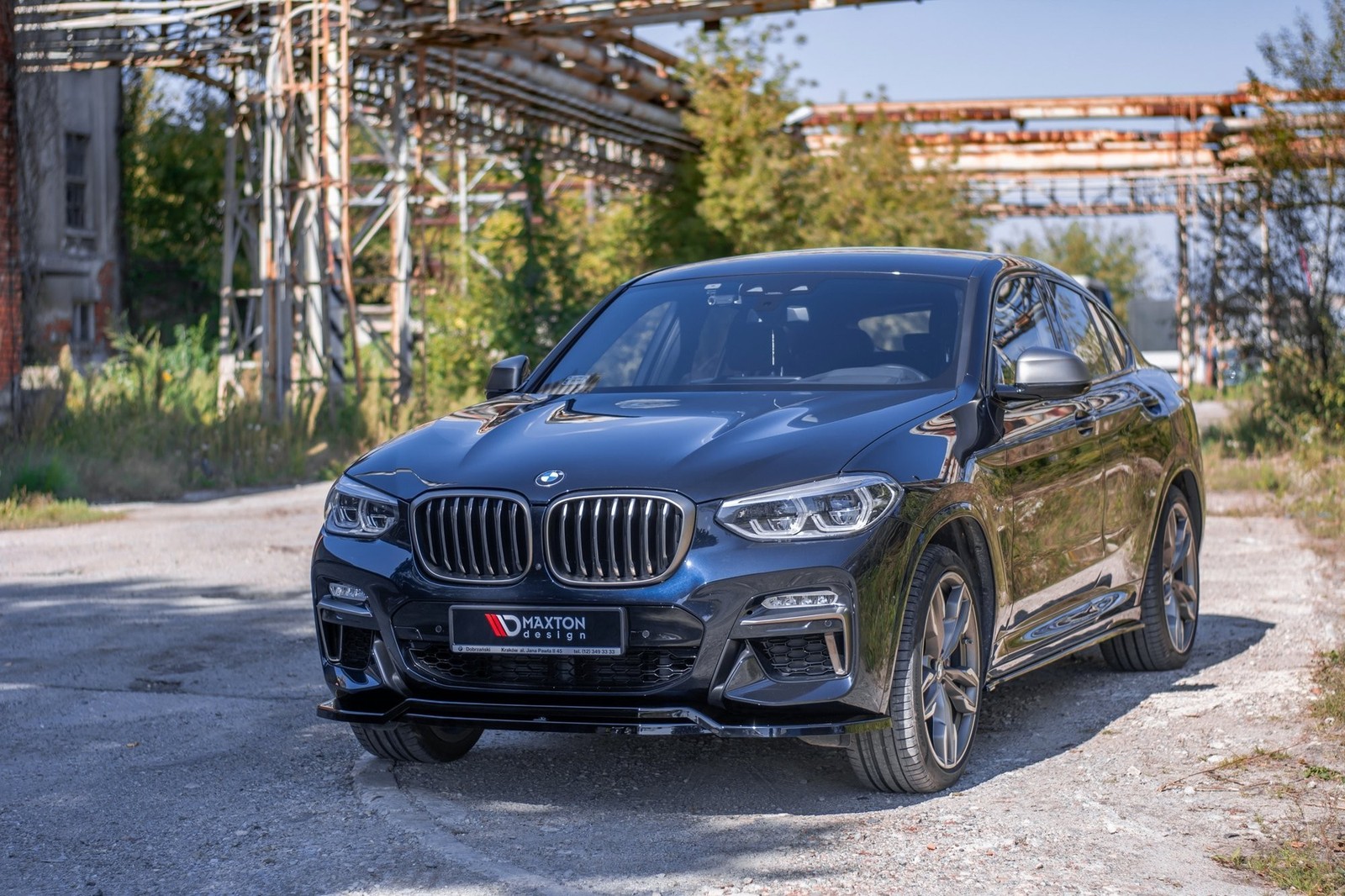Diffuseurs de bas de caisse BMW X4 G02 M-Pack Maxton Noir Brillant
