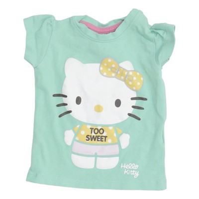 Hello Kitty, T-shirt, Größe: 62, Grün/Mehrfarbig, Elasthan, Print, Mädchen #p5L