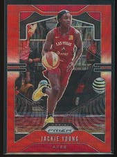 Jackie Young 2020 Panini Prizm WNBA Ruby Wave Prizm #76