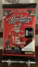 2025 Panini Absolute Football - Blaster Box Pack - 8 Cards/Pack
