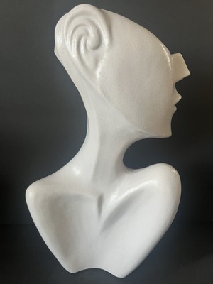 New Half Face Ceramic  Human Statue Sculpture  From Europe