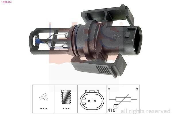 1X EPS 1.994.014 Sensor Ansauglufttemperatur FüR Smart Jeep Puch Ssangyong-image